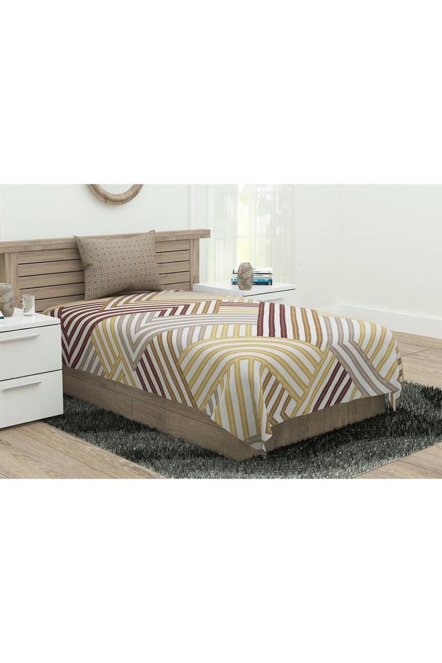 Buy PORTICO Stripe Single Bed Sheet with Pillow Cover Shoppers Stop