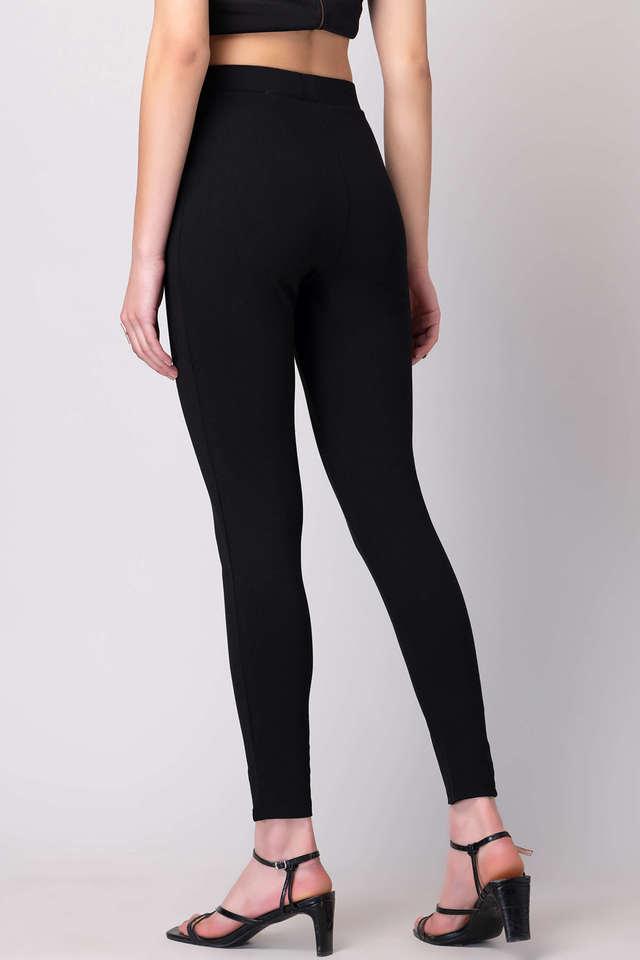 Solid Viscose Blend Regular Fit Women's Leggings