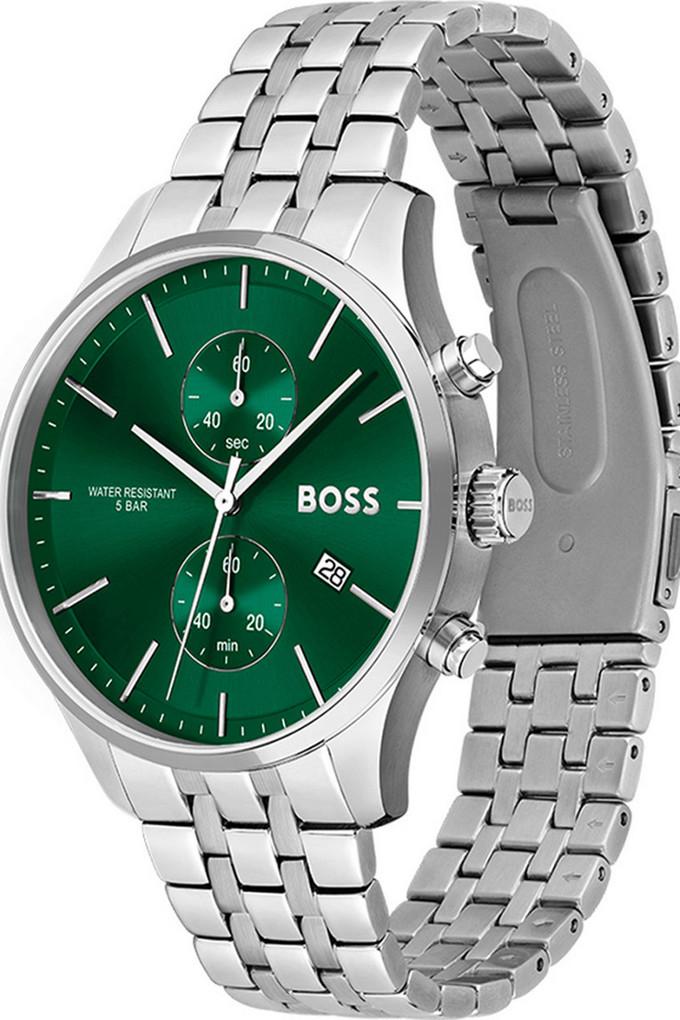 Green hugo shop boss watch