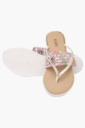 White slip best sale on sandals womens