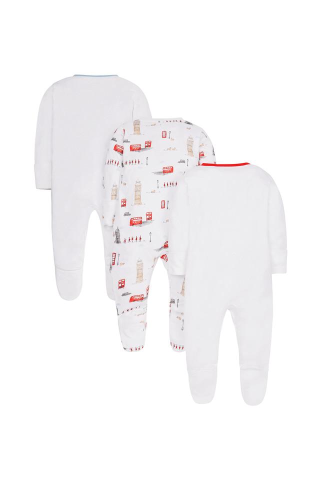 Mothercare best sale white sleepsuits