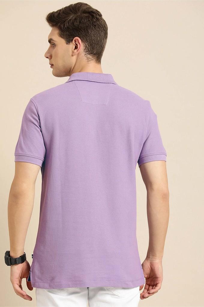 Buy NAUTICA Purple Solid Cotton Slim Fit Men's T-Shirt