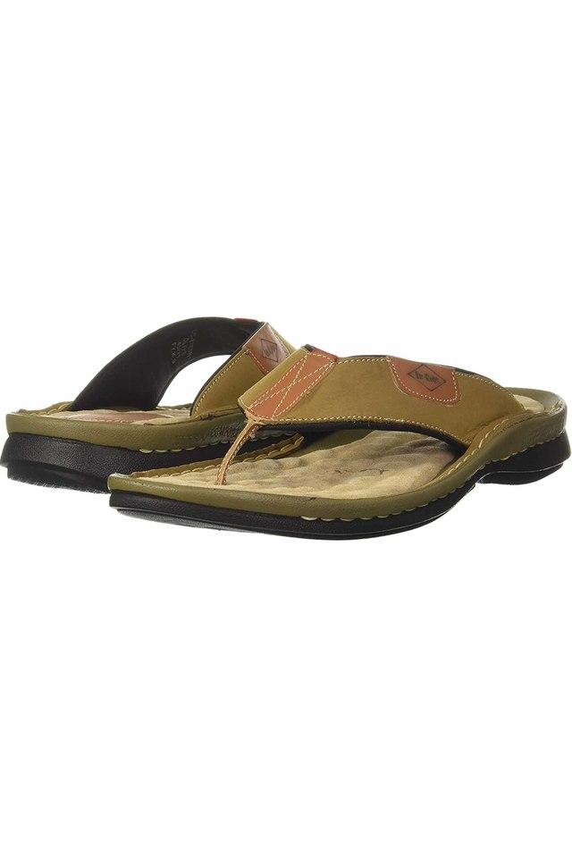 Buy Lee Cooper Men Black Genuine Leather Sandals on Myntra | PaisaWapas.com