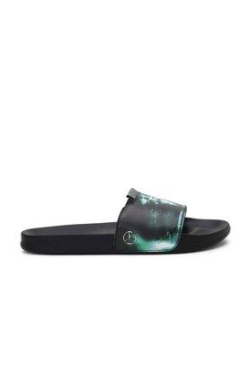 Synthetic Leather Regular Slip On Mens Slides