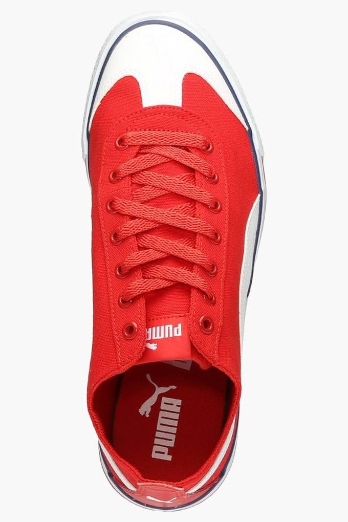 Puma canvas shoes on sale red