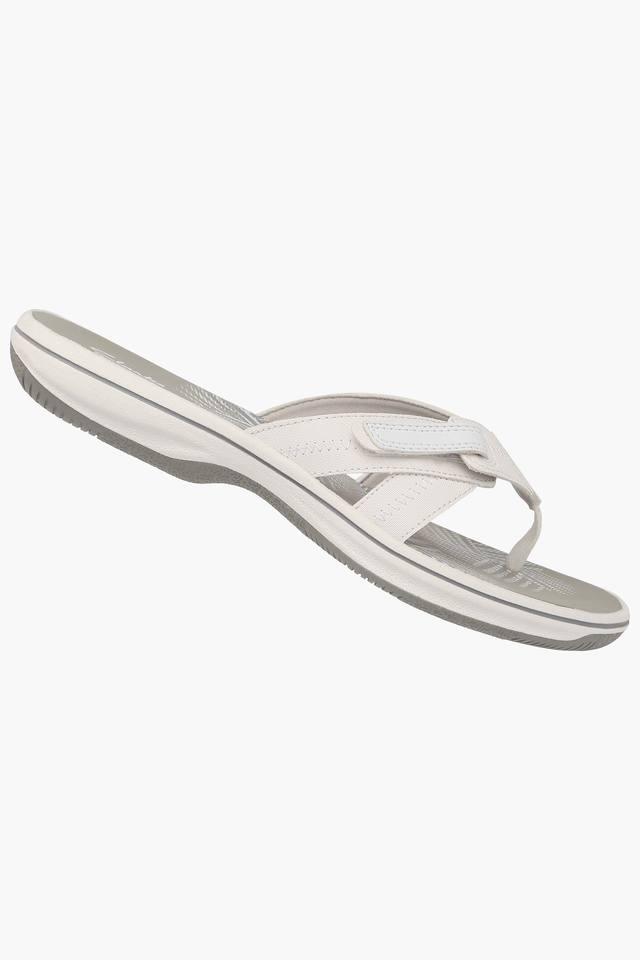 CLARKS -  White Floaters & Flip Flops - Main