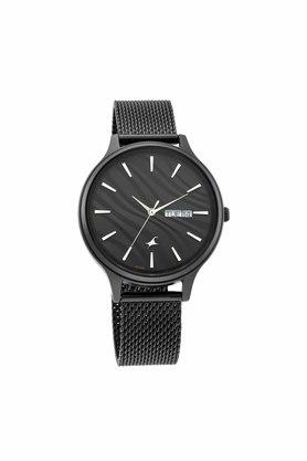 Womens Ruffles Black Dial Analogue Watch 6207NM01