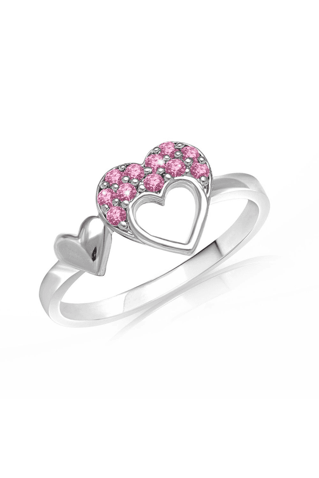 Swarovski pink deals heart ring