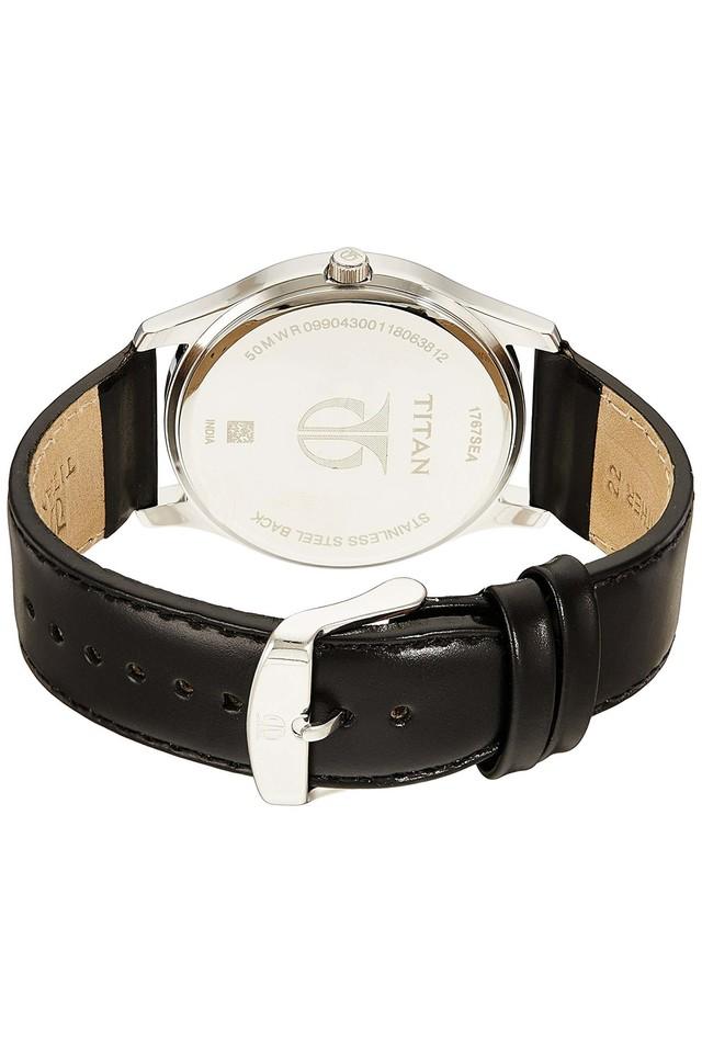 Buy TITAN Mens Analogue Leather Watch 1767SL02 Shoppers Stop