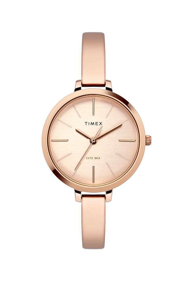 TIMEX Women Stainless Steel Analog Gold Dial Watch-Twhl41Smu05, Band  Color-Rose Gold : Amazon.in: Fashion