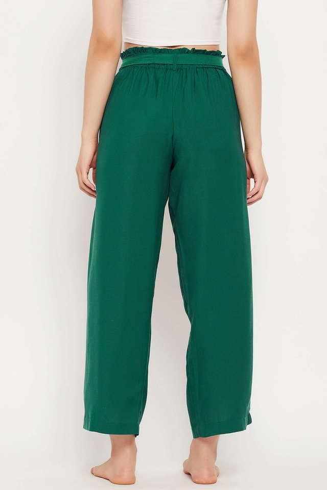 Buy Women Brown Line Art Wide Leg Terry Track Pants Online at Sassafras