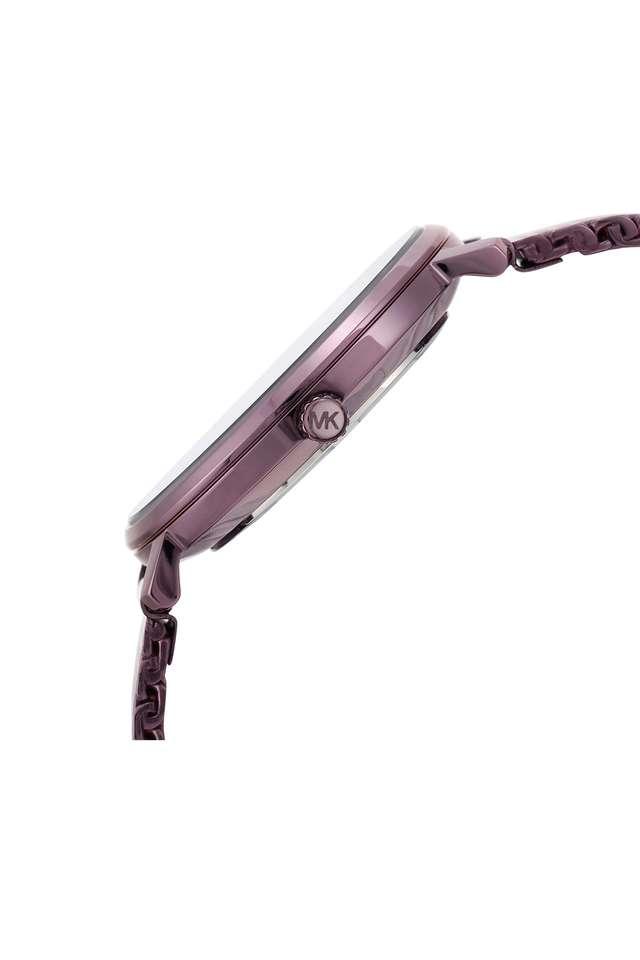 Buy MICHAEL KORS undefined Womens Pyper Purple Dial Stainless Steel Analogue Watch MK4524 Shoppers Stop
