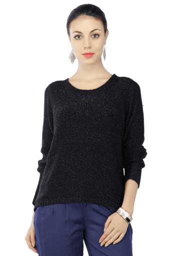 black full sleeve t shirt women