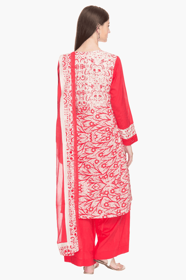 Biba red salwar outlet suit