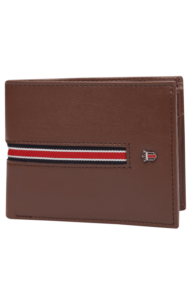 LP Jeans by Louis Philippe Men Casual Brown Genuine Leather Wallet Brown -  Price in India