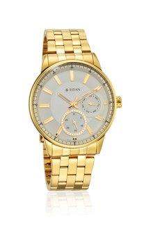 Titan watch in deals golden colour