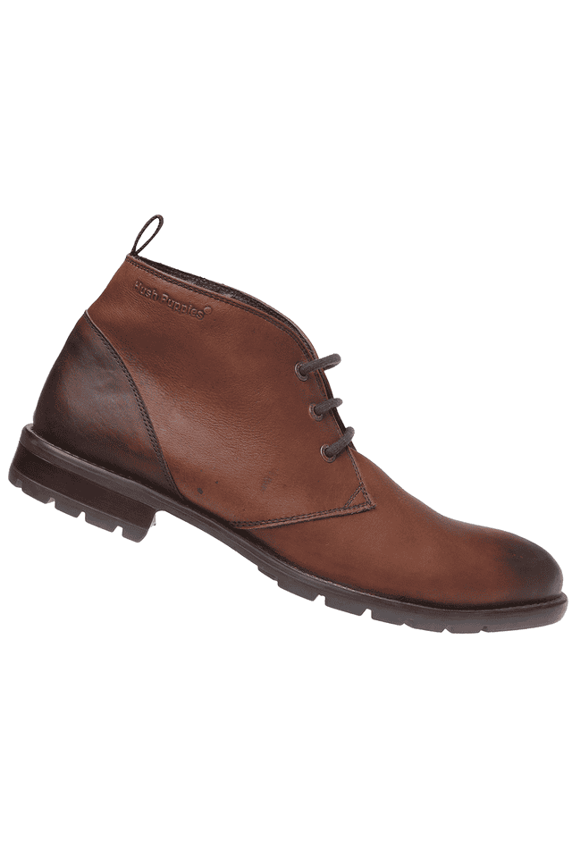 Hush puppies leather on sale boots