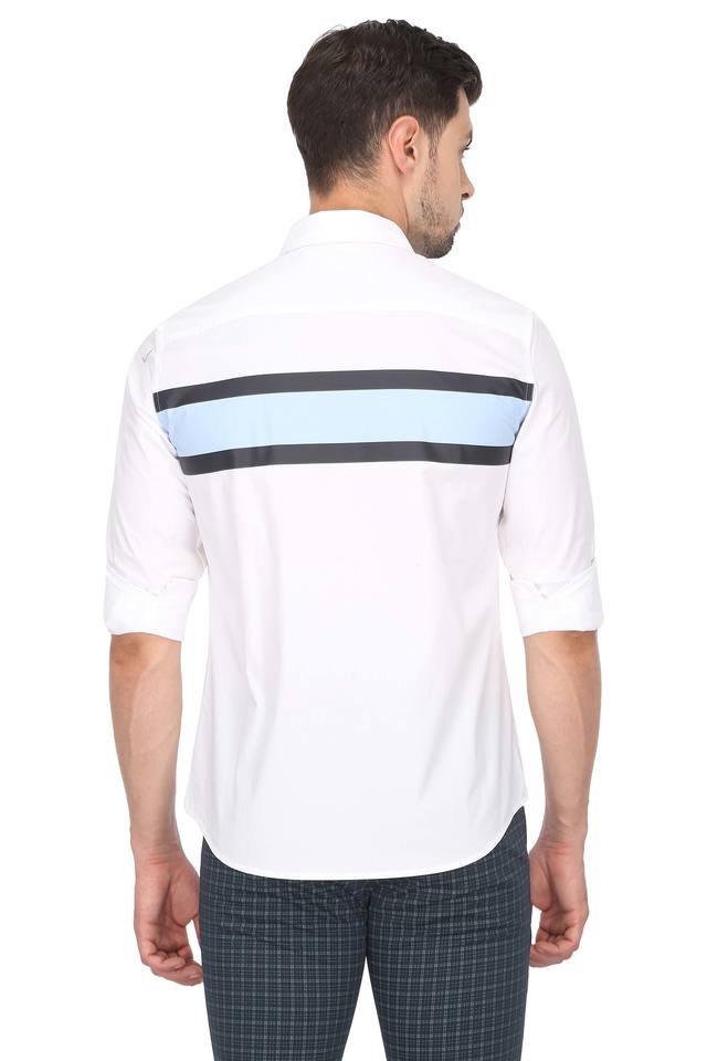 Mens Colour Block Casual Shirt