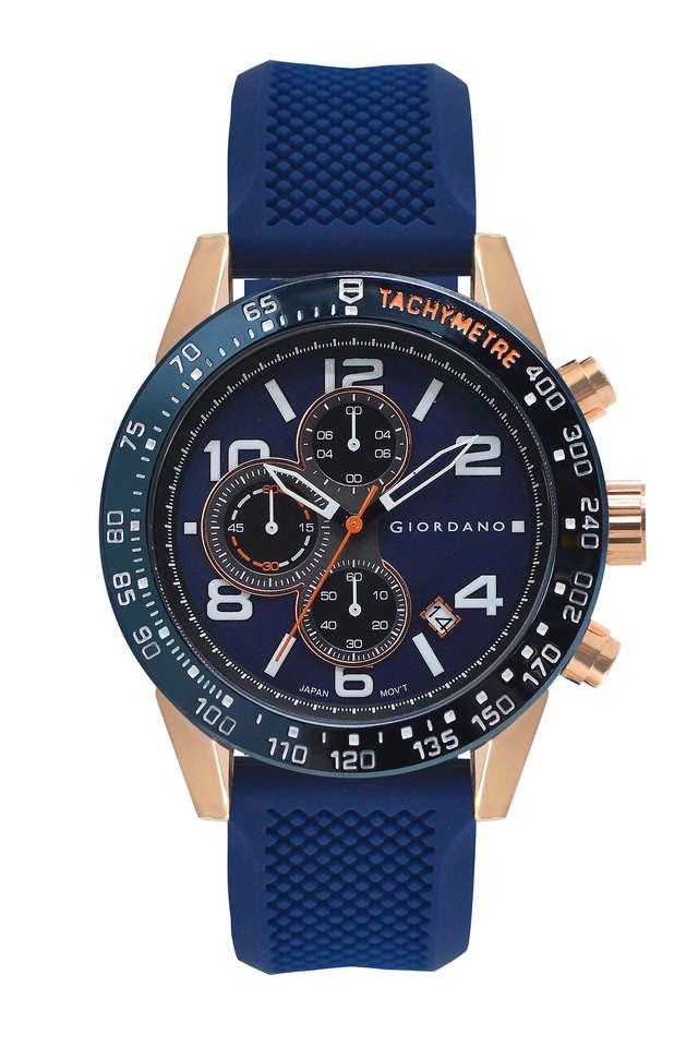 Buy GIORDANO 46 mm Blue Dial Silicon Analog Watch For Men GZ 50097 02 Shoppers Stop