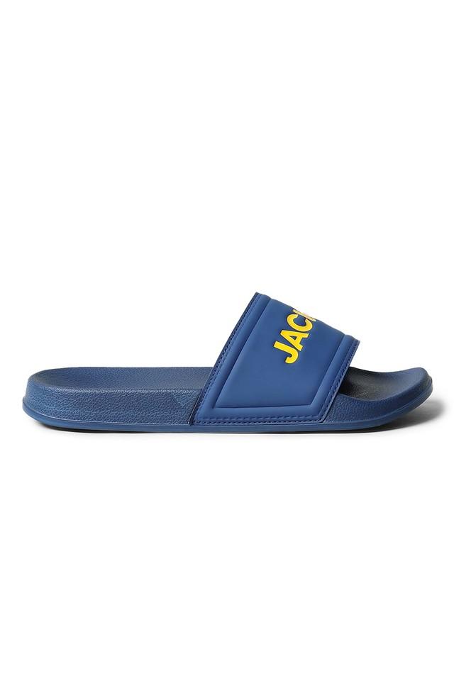 Navy blue best sale mens slides