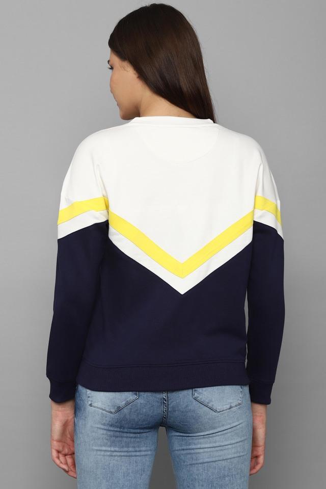 Allen solly white on sale sweatshirt