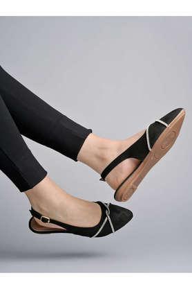 Synthetic Buckle Women's Casual Flats