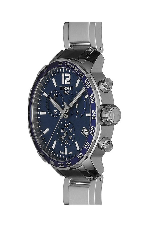 Tissot quickster chronograph cheap blue dial men's watch