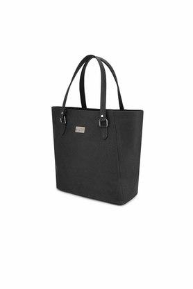 Black tote bag 2025 with laptop compartment