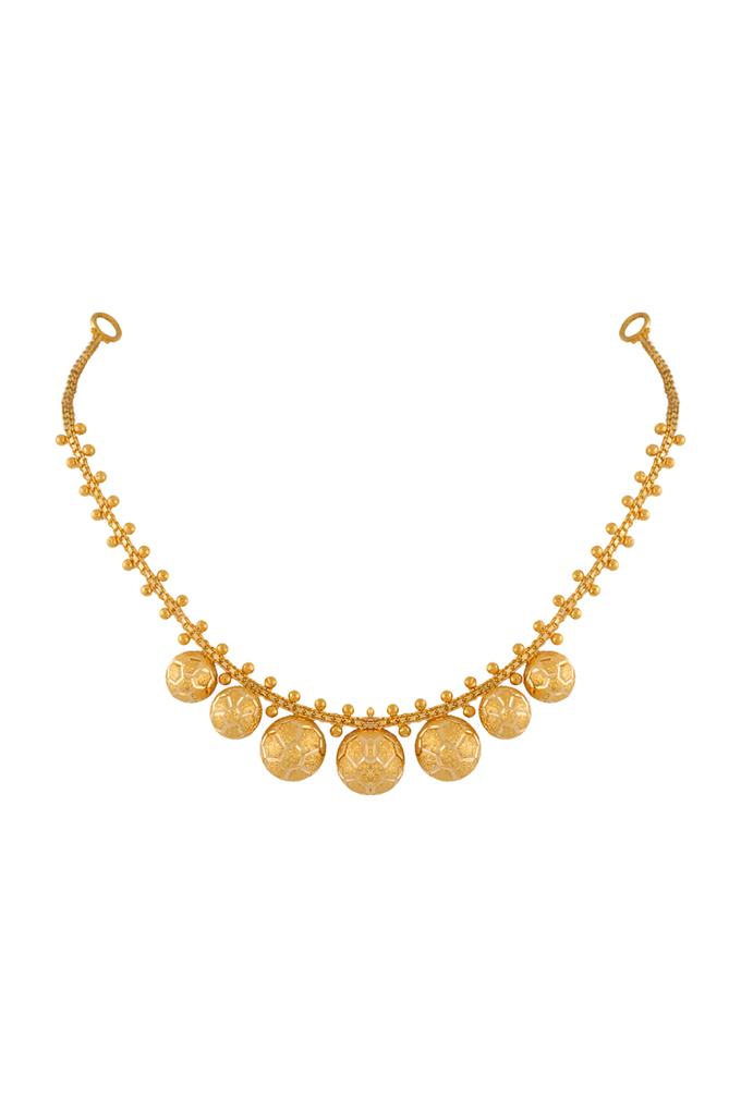 Yellow gold store necklace set