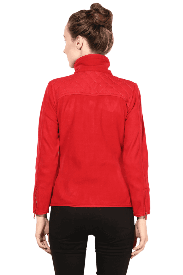 Red Arani Jacket | Handmade Jacket – DAHLIA