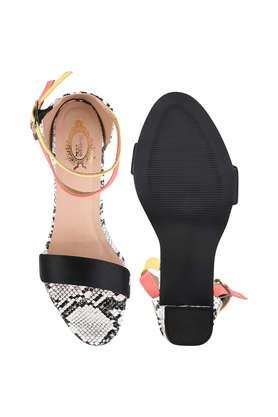 Snake block best sale heel sandals