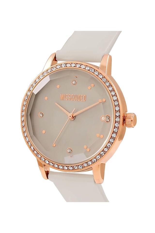 Buy MISSGUIDED Womens Grey Dial Patent Leather Analogue Watch