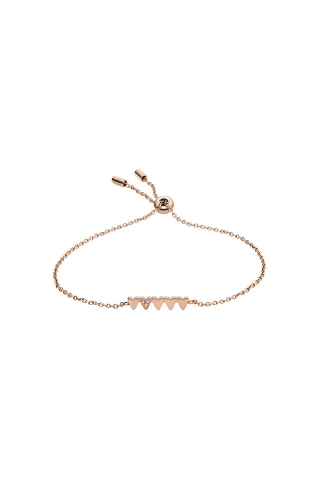 Fossil 3-Chain Bracelet Gold Silver-Toned Charm | Gold bracelet chain, Gold  bracelet, Chain bracelet