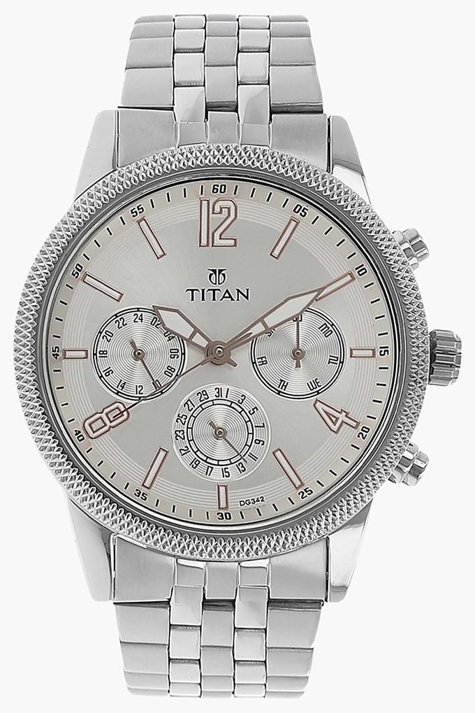 Silver titan watch new arrivals