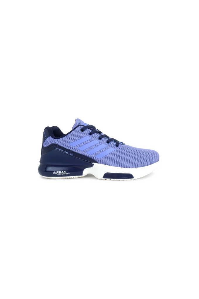 Buy COLUMBUS Navy Mesh Lace Up Men's Sports Shoes 