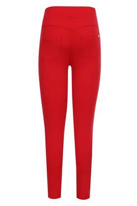 Girls 4 Pocket Solid Leggings