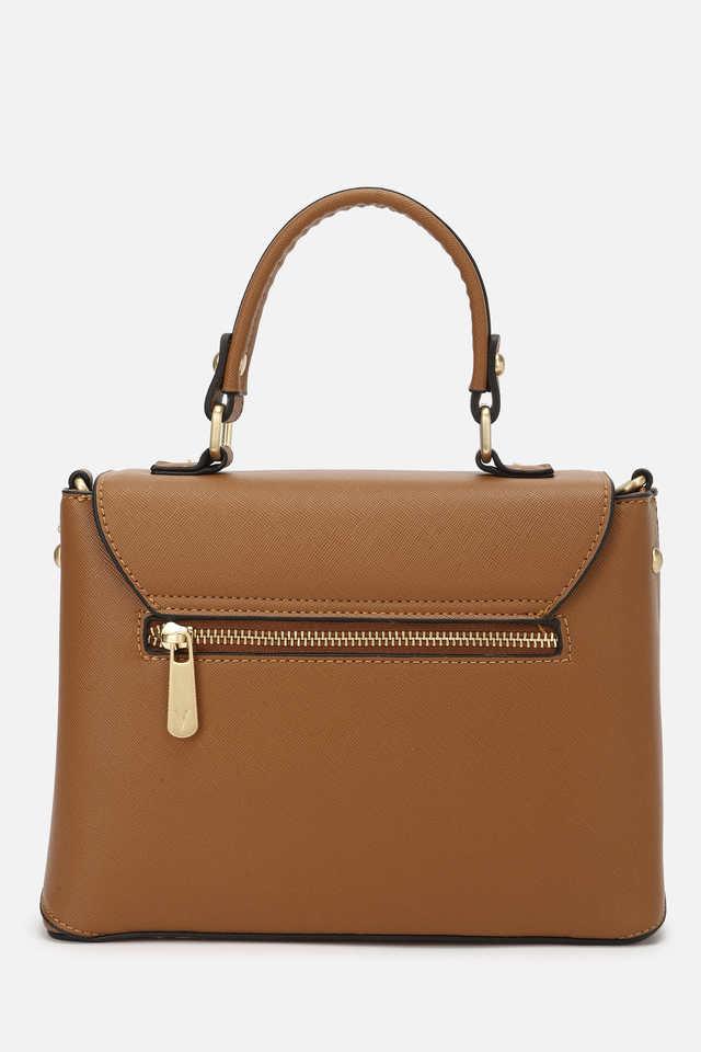 Buy VAN HEUSEN Tan Button Women s Formal Wear Sling Bag Shoppers Stop