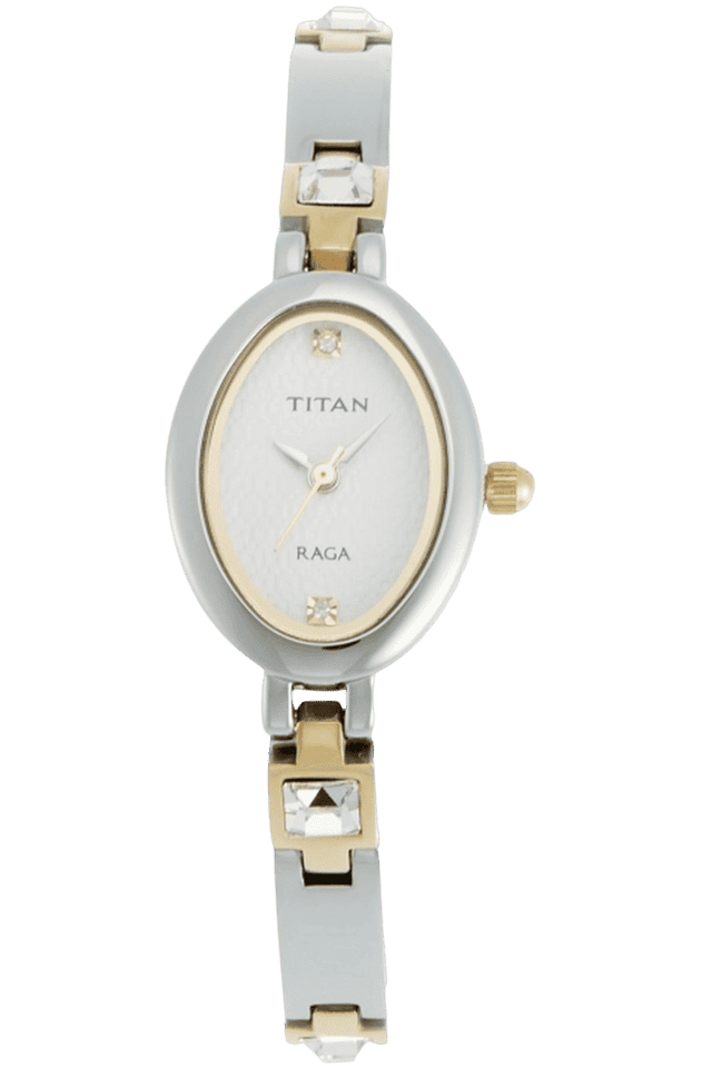 Buy Online Titan Raga White Dial Analog Stainless Steel Strap watch for  Women - 197ym04_p | Titan