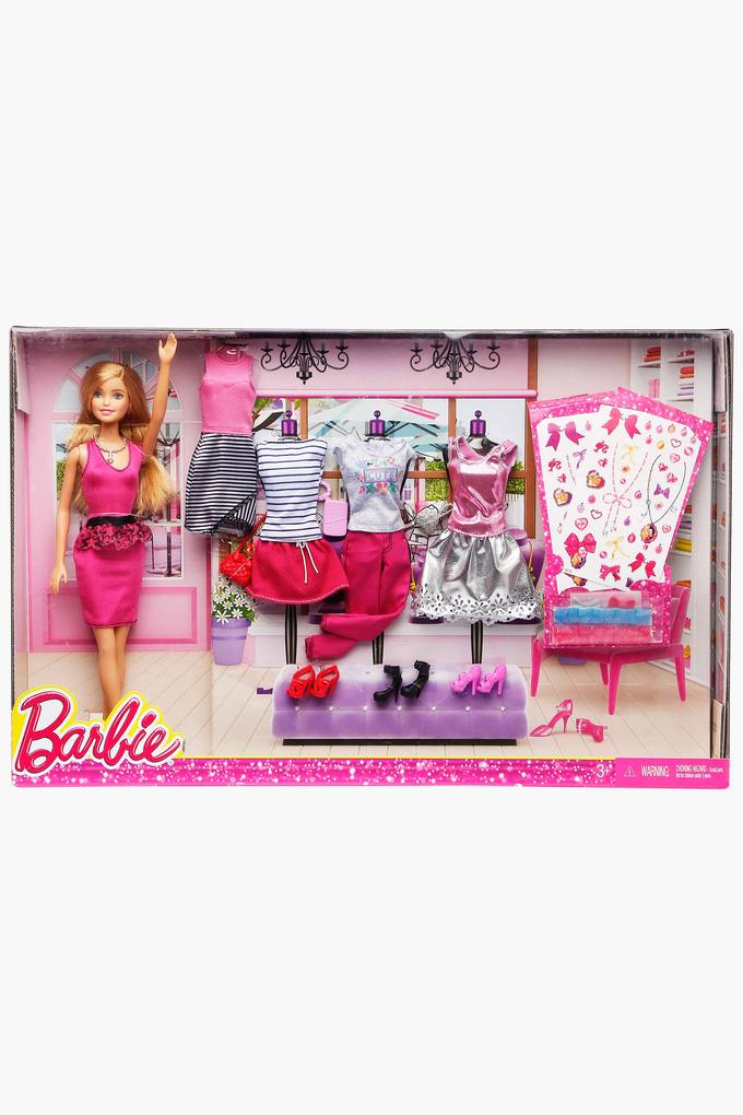 Barbie best sale doll set