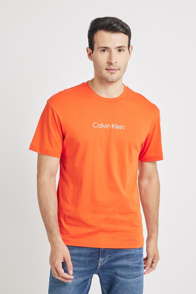 Orange calvin klein t shirt hot sale