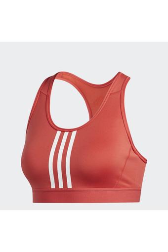 red padded sports bra