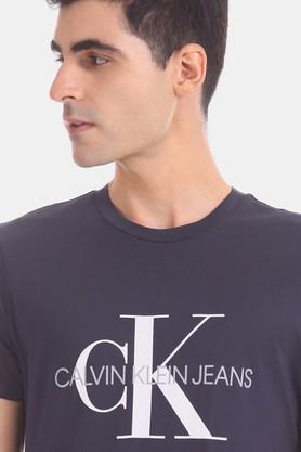 Calvin Klein Jeans Core Monogram Slim Tee In Black