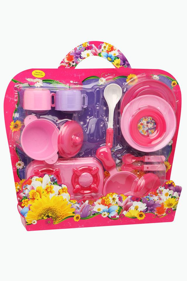 Plastic toy kitchen clearance set