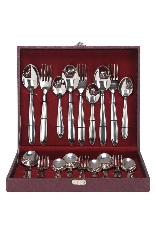 Buy FNS Florence Fork and Spoon Cutlery Set of 18 Shoppers Stop
