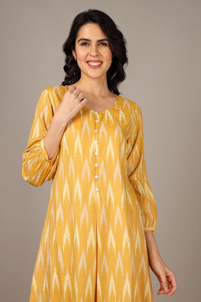 Brighten Up Your Ethnic Look In A Chic Yellow Kurta Like Ananya Panday