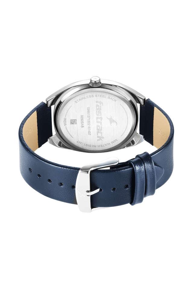 Buy FASTRACK Snob X Quartz Sikver Dial Leather Analog Watch for