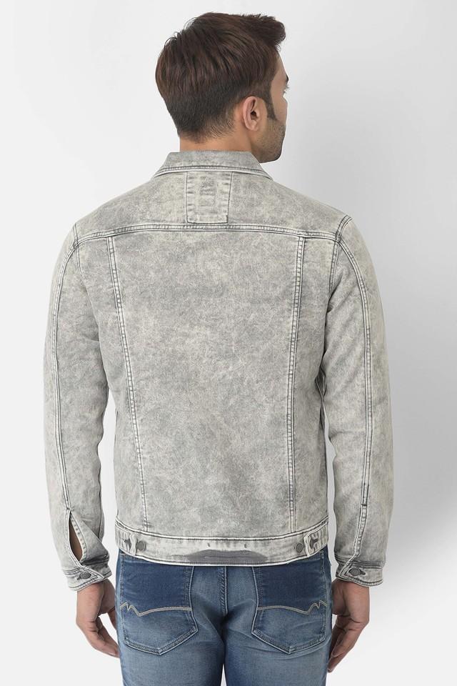 Buy Men's Black Solid Denim Jacket Online at Sassafras