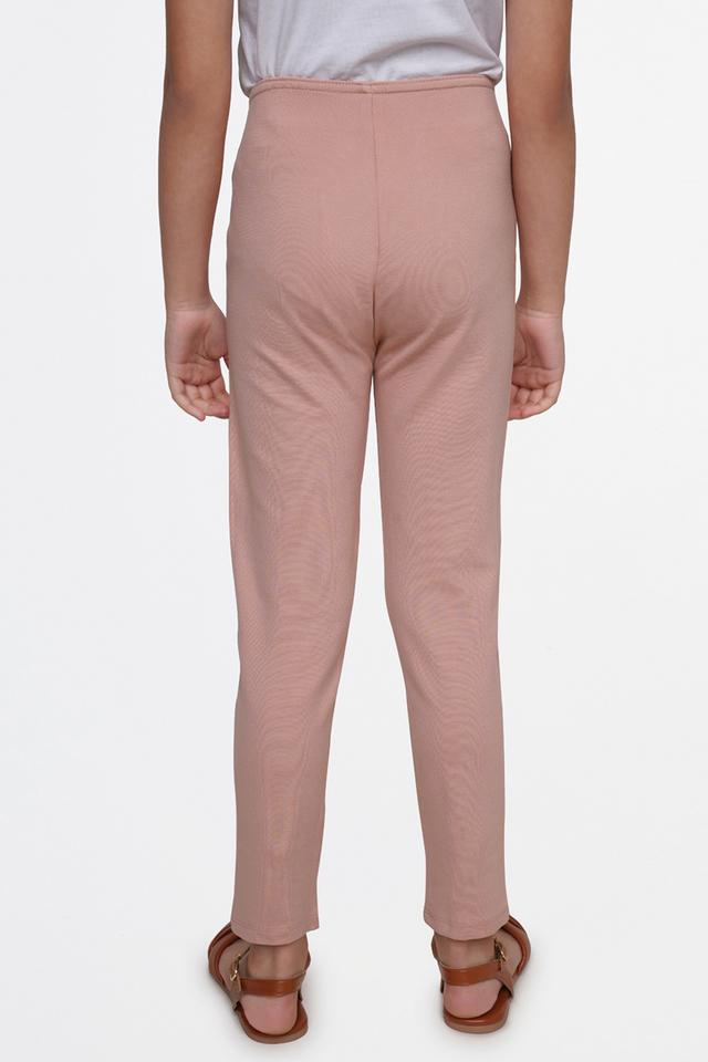 Buy Girls Pink Solid Slim Fit Trousers Online  680260  Allen Solly