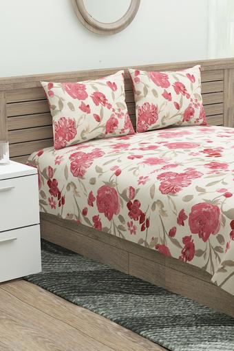Buy Swayam Precious Pearl Floral Printed Double Extra Large Bed
