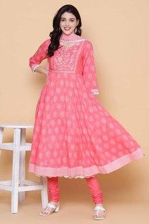 Cotton anarkali 2024 kurtis biba